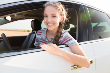 Girl Driving Car